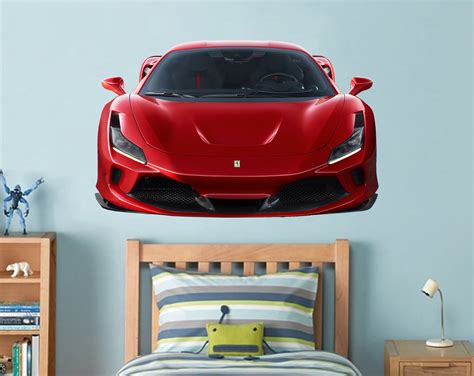 Ferrari wall decal Car Wall Decal Supercar decal Playroom wall | Etsy