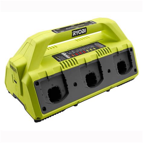 RYOBI 18-Volt ONE+ 6-Port Dual Chemistry IntelliPort Super Charger with ...