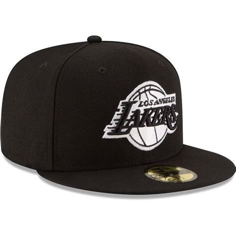 Los Angeles Lakers New Era 59FIFTY Fitted Black White Hat