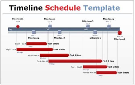 Timeline Schedule Template | 3+ Free Printable PDF, Excel & Word ...