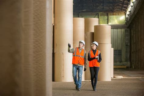 Paper mill factory workers stock image. Image of background - 80362513