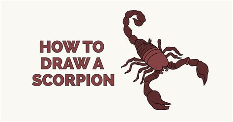 How to Draw a Scorpion - Really Easy Drawing Tutorial