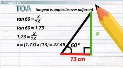 SOHCAHTOA | Meaning, Formula & Examples - Lesson | Study.com