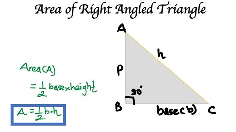 Area For Right Triangle