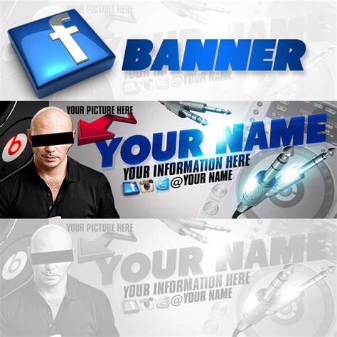 Facebook Banner Template 3 - Graphic Design | MIXTAPEPSDS.COM