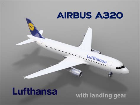 Airbus a320 lufthansa landing gear 3D model - TurboSquid 1192930