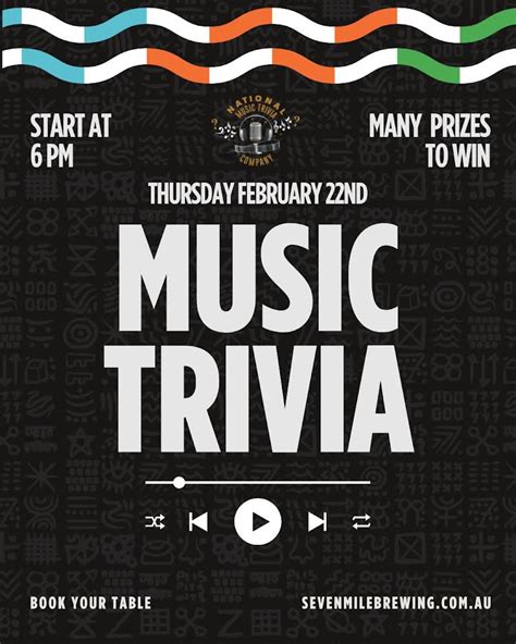 Music Trivia - Seven Mile Brewing Co