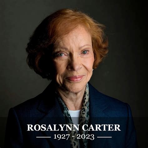 Death - Obituary News : Former First Lady Rosalynn Carter, Mental ...