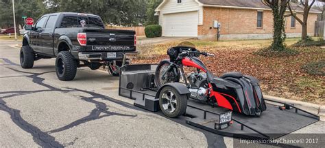 Air Ride Rampless Trailers | Custom bbq pits, Custom motorcycles, Air ride