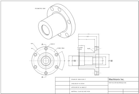 ArtStation - Mechanical drawing with Autocad