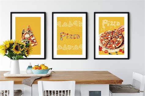 Restaurant Wall Art Decor Set of 3 Digital Wall Art Prints | Etsy