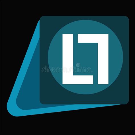 Blue square logo stock vector. Illustration of graphic - 22439151