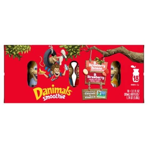 Danimals® Strawberry & Strawberry Banana Yogurt Smoothies Variety Pack ...