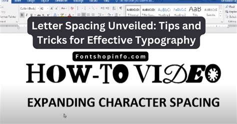 Letter Spacing Unveiled: Tips and Tricks for Effective Typography in ...