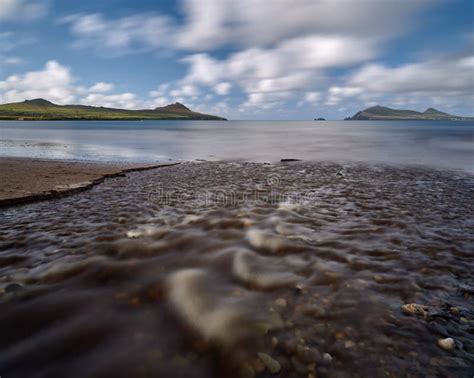 River at the beach stock photo. Image of sand, mountains - 59019640