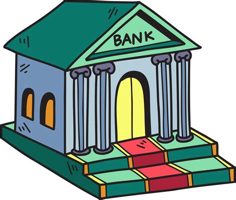 Hand Drawn bank building illustration 11731606 PNG