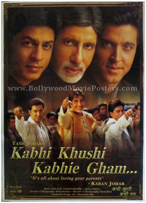 Kabhi Khushi Kabhie Gham movie poster: Buy KKKG K3G poster