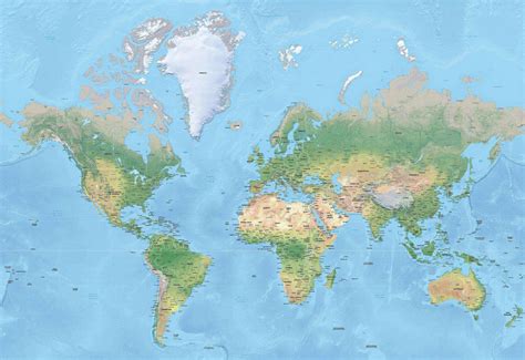 World Map Right Proportions - Dolley Hollyanne