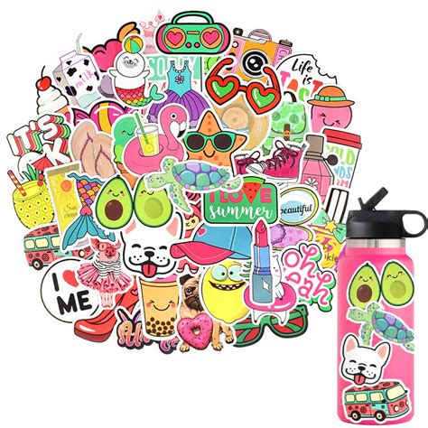 Buy QTL Water Bottle Stickers for Girls Stickers for Teens Girls Kids ...