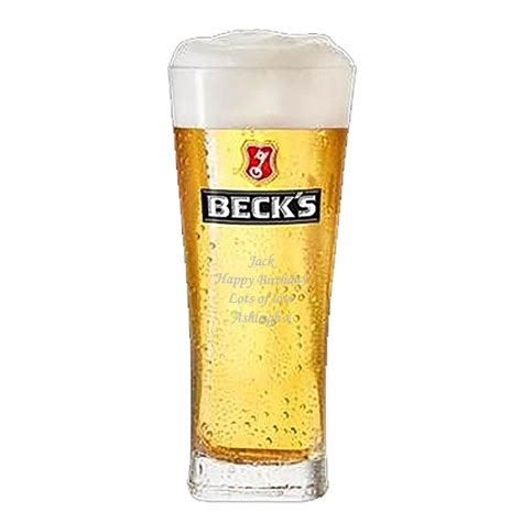 Personalised Becks Vier Pint Glass