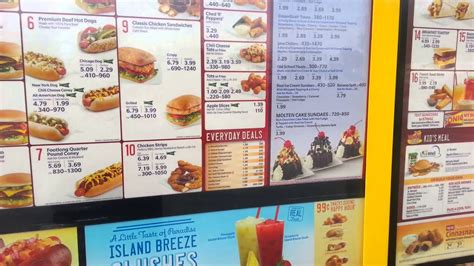 Sonic Drive In - Menu Prices and Calories in 1080p - YouTube