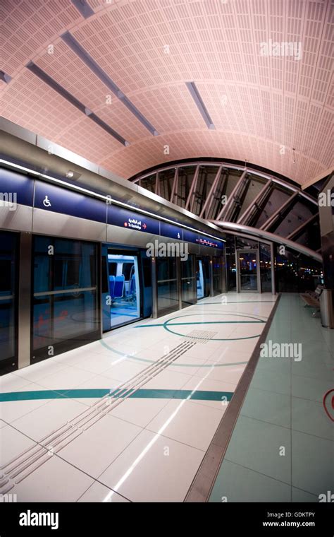 Metro station, Dubai, UAE Stock Photo - Alamy