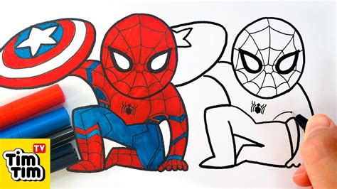 Easy Cute Easy Spider Man Drawing Learn how to draw a spider with our ...