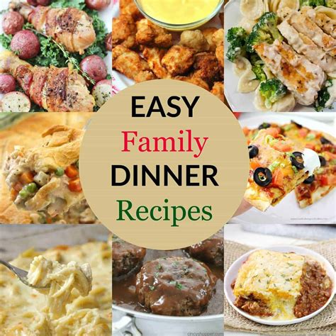 Easy Family Dinner Recipes That You Family Will Actually LOVE!