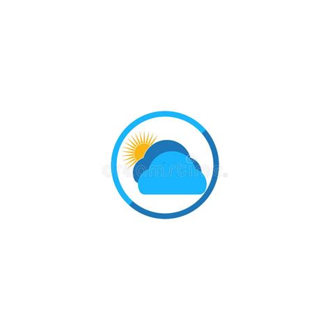 SUN Cloud Logo Design Template Stock Vector - Illustration of logo ...