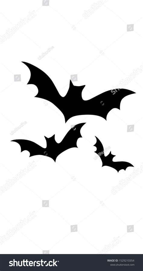 Simple Drawing Black Bat Stock Illustration 1529210354 | Shutterstock ...