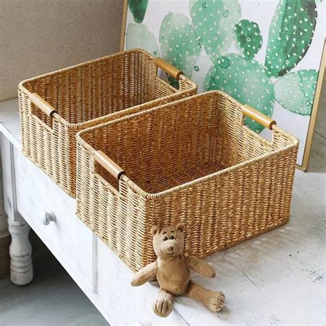 Wicker Basket Bathroom Storage | The Wicker Home®