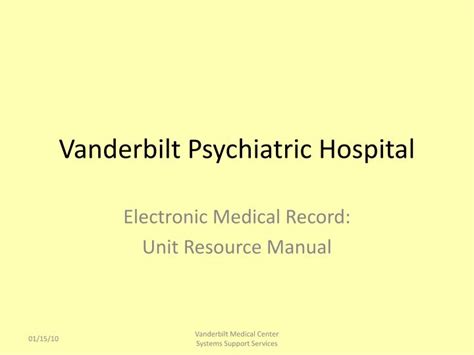 PPT - Vanderbilt Psychiatric Hospital PowerPoint Presentation, free ...