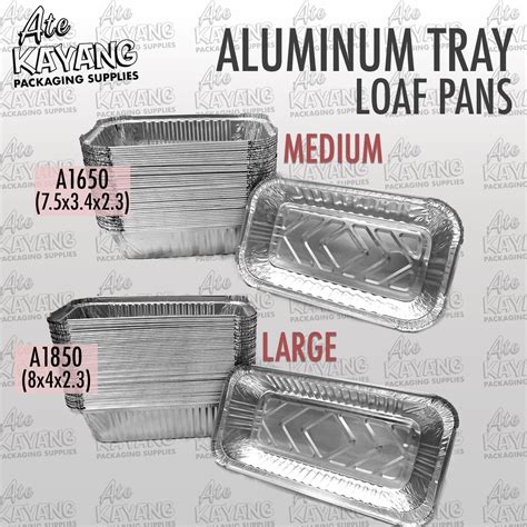 ON HAND Aluminum Foil Tray, Loaf Pan Sizes WITH LID (3PCS/5PCS) [Baking ...