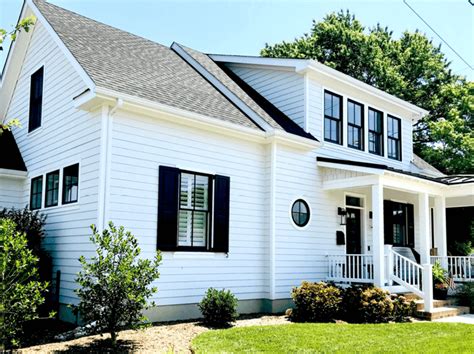 How To Style White Homes with Black Shutters | Timberlane Blog