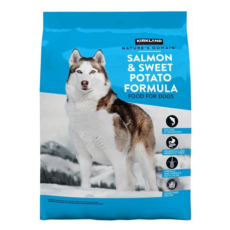 Kirkland Signature Nature’s Domain Salmon Meal & Sweet Potato Dog Food ...