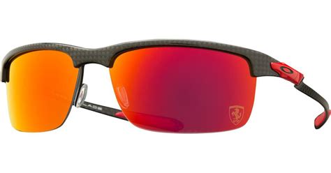 Oakley Limited Edition Ferrari Carbon Blade Polarized Sunglasses in Red ...