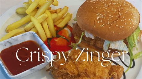 Crispy Zinger Burger, KFC Style! - Zubi Cuisine