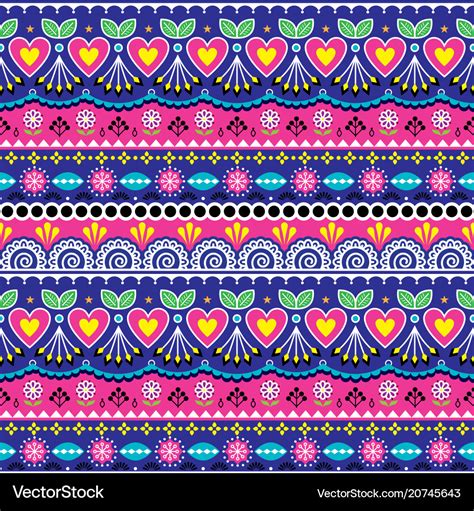 Indian seamless pattern pakistani truck art Vector Image