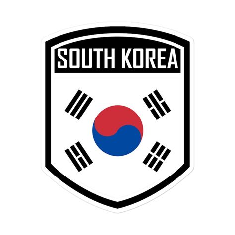 South Korea Flag Stickers Korean Flag Emblem Decals for Laptops, Cars ...