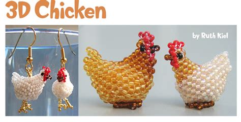 3D Beaded Chicken Pattern | Bead-Patterns