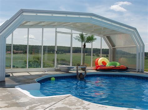 Maryland Swimming Pool Enclosure Manufactured by Roll-A-CoverAmerica's ...