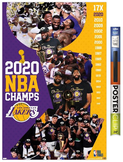 Trends International Printed Sports Los Angeles Lakers Posters, 22.37 ...