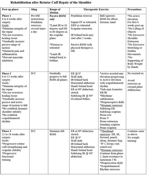 Chart1 | Rotator cuff, Shoulder surgery, Rotator cuff surgery