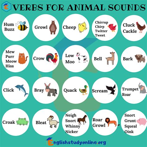 Animals And Their Sounds In English