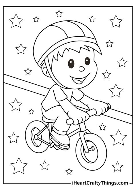 Bike Printable Coloring Pages