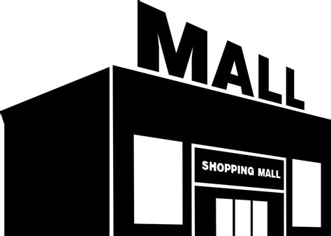 Free Shopping Mall Clipart Black And White, Download Free Shopping Mall ...