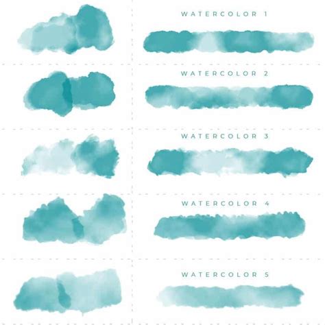 Water Color Photoshop Brushes - Mini Set - PrettyWebz Media Business ...