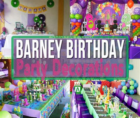 Barney Birthday Party Decorations | Ann Inspired