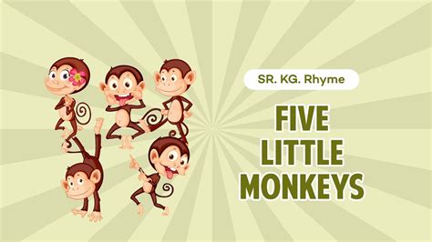 Nursery Rhyme| Five Little Monkeys | Macmillan Education India - YouTube