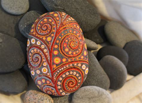 Handmade Handcrafted Painted Rock Stone Rock Art Stone